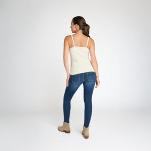 Αμάνικο μπλουζάκι θηλασμού μονόχρωμο με λεπτές ρυθμιζόμενες τιράντες από jersey 2 σε 1 