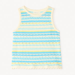 Αεριζόμενο φανελάκι πλεκτό για κορίτσι 