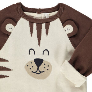 Πουλόβερ πλεκτό με φοδρα βελουτέ για bebe αγόρι 