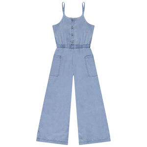 Combi μακρύ με τιράντες και κουμπιά καρύδας για κορίτσι 