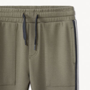 Ensemble jogging en nid d'abeille uni pour garçon 