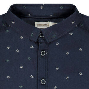 Πουκάμισο μακρυμάνικο με σχέδιο τρίγωνα για αγόρι 