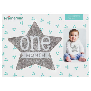 12 αυτοκόλλητα σε σχήμα αστεριού, ένα για κάθε μήνα 