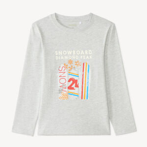 T-shirt à manches longues garçon avec imprimé fantaisie 