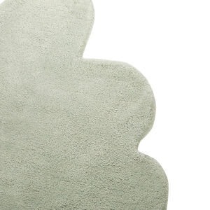 Χειροποίητο χαλί βαμβακερά σε σχήμα φύλλο 75x120εκ 