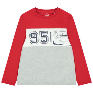 T-shirt manches longues en jersey effet color block print Cars Disney pour garçon Main T-shirt manches longues en jersey effet color block print Cars Disney pour garçon
