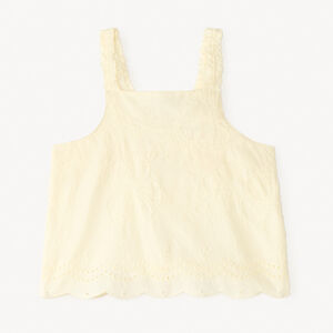 Σαξιόν από τούλι με κεντητά λουλούδια για κορίτσι 