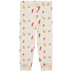Legging en coton pour bébé fille à imprimé fantaisie 