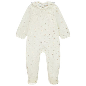 Φορμάκι από βελουτέ με σχέδιο βασίλισσες και γιακά με τούλι για bebe κορίτσι με διαφορετικές ανοίξεις ανάλογα με την ηλικία 