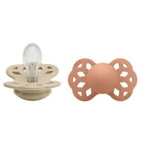 Πιπιλες Bibs Infinity 2Pack Silicone Symetrical No 1 -Vanilla/Peach 