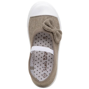 Αθλητικά παπούτσια από υφασμάτινο με φιόγκο για bebe κορίτσι 