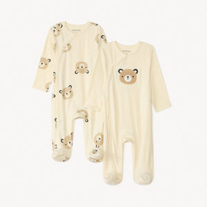 Σετ από 2 φορμάκια με σχέδιο αρκουδάκι για μωρό με διαφορετικές ανοίξεις ανάλογα με την ηλικία 