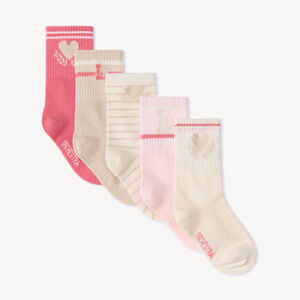 Lot de 7 paires de chaussettes normales fantaisies pour fille  Main Lot de 7 paires de chaussettes normales fantaisies pour fille