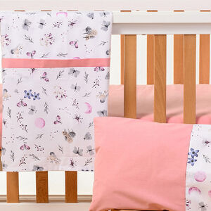 Σετ Σεντόνια 3Τμχ 70*140 Με Κέντημα Flowers & Butterflies 