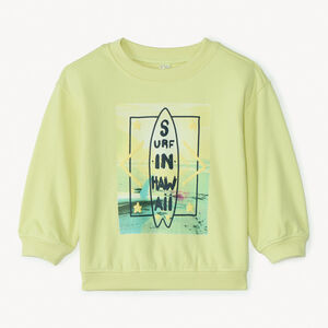 Φόρμα φούτερ oversized με φωτοτυπία για μωρό αγόρι 