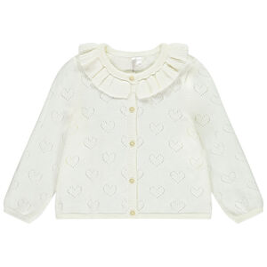 Ζακέτα μακρυμάνικη από πλεκτό φαντασία για κορίτσι μωρού 