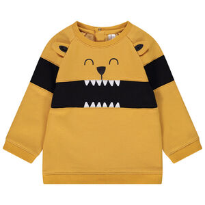 Sweat en molleton contrecollé print ludique pour bébé garçon Main Sweat en molleton contrecollé print ludique pour bébé garçon