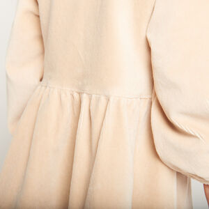Robe brodée en velours côtelé pour bébé fille 