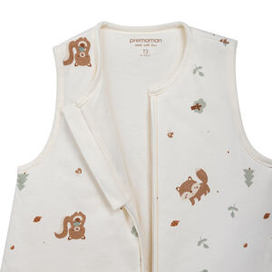 Υπνόσακος TOG 3 από jersey με σχέδιο ζώα 18-36M Roi des Forêts εκρού 