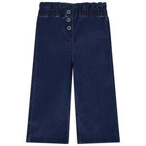 Φαρδιά τζιν με ελαστική μέση για bebe κορίτσι 