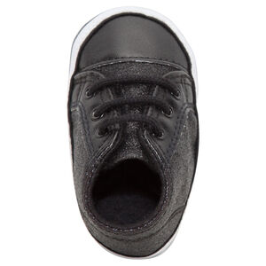 Μαύρα μποτάκια με παγιέτες και κορδόνια 