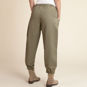 Παντελόνι φαρδύ με ελαστική μέση για γυναίκα 