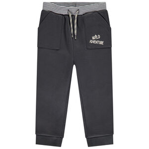 Jogging en molleton contrecollé détails rayés pour bébé garçon Main Jogging en molleton contrecollé détails rayés pour bébé garçon
