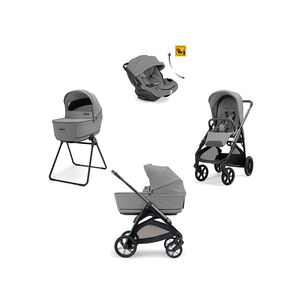 Σύστημα Μεταφοράς Aptica Quattro Darwin Infant Recline Evo Crystal Grey + Litio-Μαύρος Σκελετός 