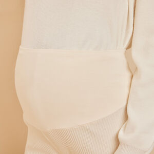 Κολάν εγκυμοσύνης για πιτζάμα effet côtelé 