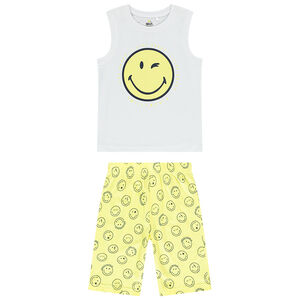 Pyjama 2 pièces débardeur + short SmileyWorld pour garçon 