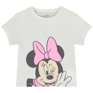 Κοντομάνικο μπλουζάκι print Minnie Disney για bebe κορίτσι 