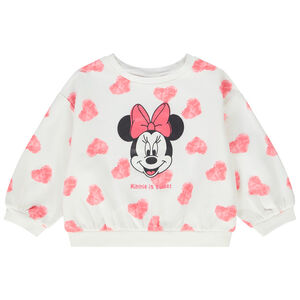 Φούτερ oversize σε molleton print Minnie Disney για bebe κορίτσι 