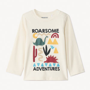 T-shirt manches longues print embossé pour bébé garçon  Main T-shirt manches longues print embossé pour bébé garçon