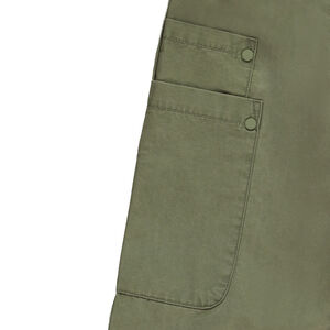 Παντελόνι parachute μονόχρωμο υφασμάτινο με μεγάλες τσέπες κορίτσι 