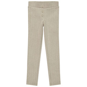 Κολάν από πλεκτό με φαντεζί κουμπιά για κορίτσι 