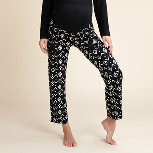 Pantalon de pyjama de grossesse imprimé ethnique 