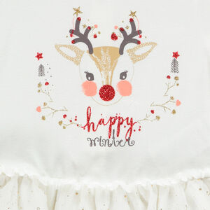 Σετ 3 κομμάτια σε χριστουγεννιάτικο στυλ για bebe κορίτσι 