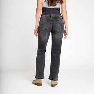 Jean straight εγκυμοσύνης με ψηλό ελαστικό λάστιχο jersey 