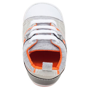 Υφασμάτινα αθλητικά παπούτσια με κορδόνια και λεπτομέρειες σε αντίθεση 