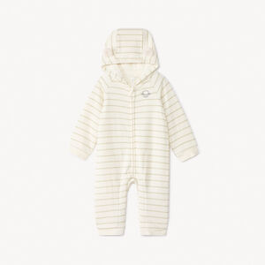 Combinaison longue rayée et rembourrée pour bébé  Main Combinaison longue rayée et rembourrée pour bébé