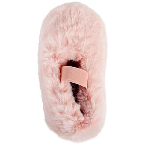 Γυναικείες παντόφλες από συνθετική γούνα σε μονόχρωμο σχέδιο 