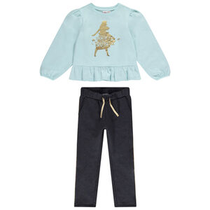 Ensemble de jogging en molleton print La Reine des Neige Disney pour fille Main Ensemble de jogging en molleton print La Reine des Neige Disney pour fille