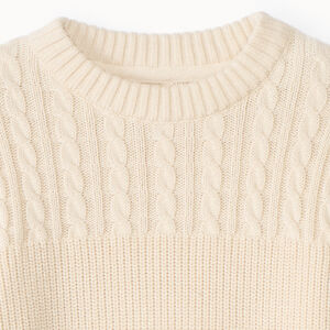 Pull en tricot fantaisie uni pour garçon 