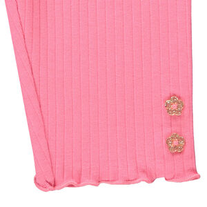 Κορσές με ραβδώσεις και κουμπιά με γκλίτερ για bebe κορίτσι 