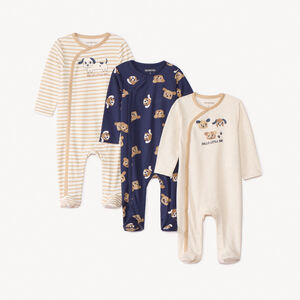 Lot de 3 dors-bien motifs chiens pour bébé garçon avec ouvertures différentes selon l'âge  Main Lot de 3 dors-bien motifs chiens pour bébé garçon avec ouvertures différentes selon l'âge