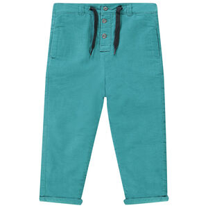Παντελόνι βαμβακερό μπλε για bebe αγόρι 