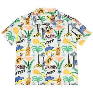 Κοντομάνικο πουκάμισο με φαντεζί σχέδιο για αγόρι 