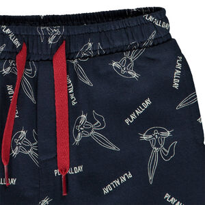 Βερμούδα από molleton με τύπωμα Bugs Bunny Warner για bebe αγόρι 