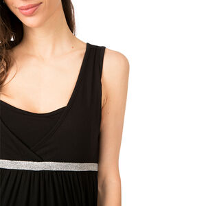 Φόρεμα μακρύ εγκυμοσύνης και θηλασμού χωρίς μανίκια 