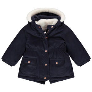 Parka 2 σε 1 με επένδυση sherpa με τσέπες για bebe κορίτσι Main Parka 2 σε 1 με επένδυση sherpa με τσέπες για bebe κορίτσι